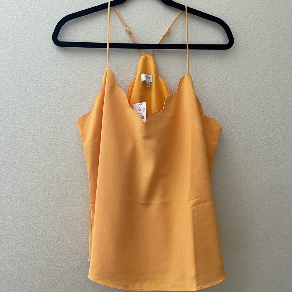 J. Crew scalloped cami top